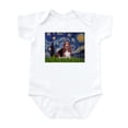 thumbnail image 1 of CafePress - Starry / Basset Hound Infant Bodysuit - Baby Light Bodysuit, Size Newborn - 24 Months, 1 of 4