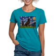thumbnail image 1 of CafePress - Starry Chocolate Lab T Shirt - Womens Tri-blend T-Shirt, 1 of 4