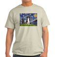 thumbnail image 1 of CafePress - Starry Night Border Collie Light T Shirt - Men's Classic Graphic T-Shirt, 1 of 4