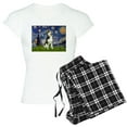 thumbnail image 1 of CafePress - Starry Night & Husky - Women's Light Pajamas, 1 of 4