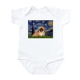 thumbnail image 1 of CafePress - Starry Night Pekingese Infant Bodysuit - Baby Light Bodysuit, Size Newborn - 24 Months, 1 of 4
