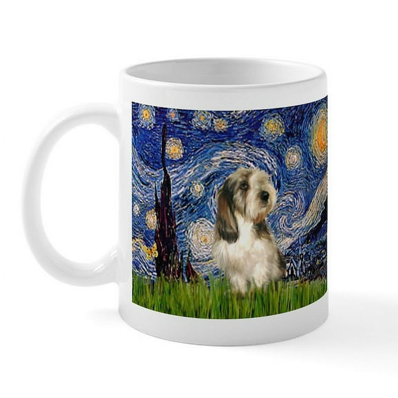 CafePress - Starry Night Petit Basset (#4) Mug - 11 oz Ceramic Mug - Novelty Coffee Tea Cup