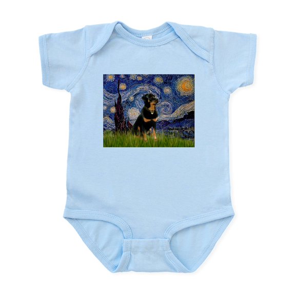 CafePress - Starry Night Rottweiler Infant Bodysuit - Baby Light Bodysuit, Size Newborn - 24 Months