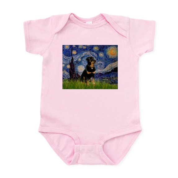 CafePress - Starry Night Rottweiler Infant Bodysuit - Baby Light Bodysuit, Size Newborn - 24 Months