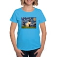 thumbnail image 1 of CafePress - Starry Night Siamese Women's Dark T Shirt - Women's Traditional Fit Dark T-Shirt, 1 of 4