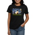 thumbnail image 1 of CafePress - Starry Night Siamese Women's Dark T Shirt - Women's Traditional Fit Dark T-Shirt, 1 of 4