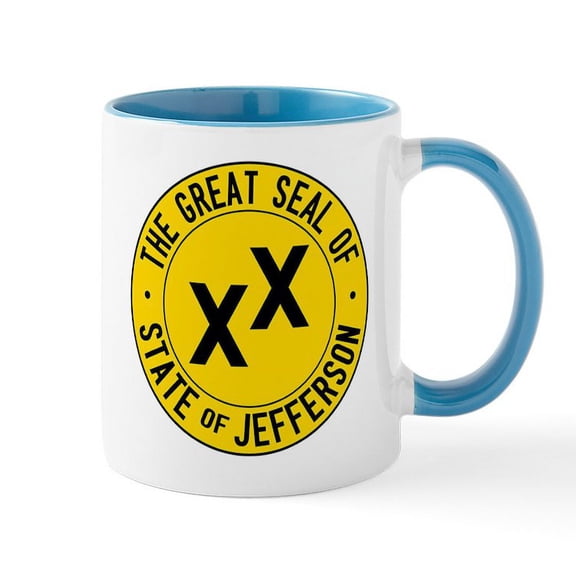CafePress - State Of Jefferson Flag Mug - 11 oz Ceramic Mug - Novelty Coffee Tea Cup