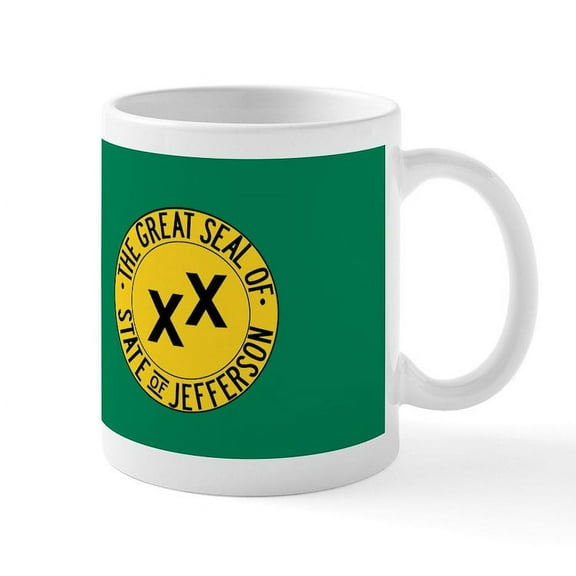CafePress - State Of Jefferson Mugs - 11 oz Ceramic Mug - Novelty Coffee Tea Cup