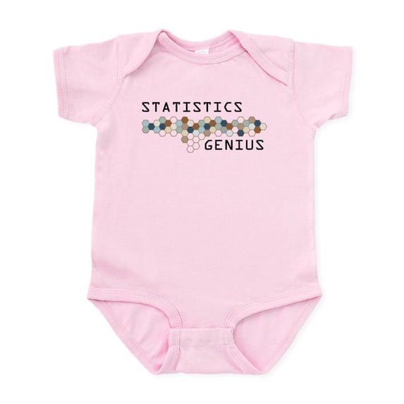 CafePress - Statistics Genius Infant Bodysuit - Baby Light Bodysuit, Size Newborn - 24 Months