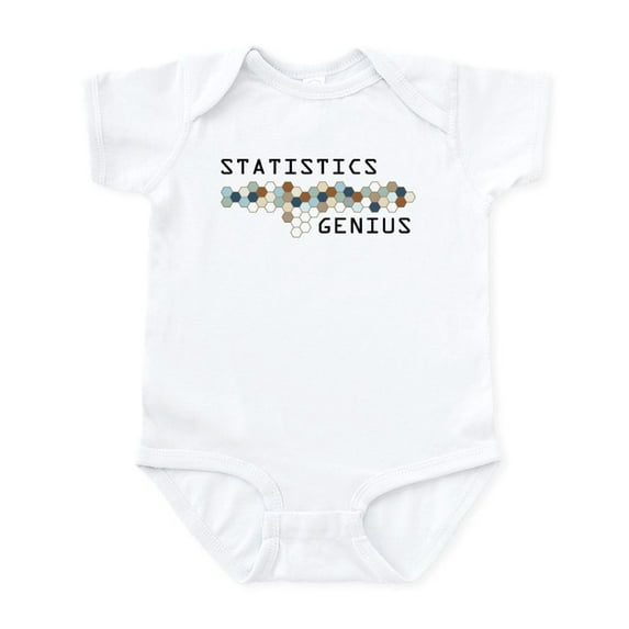 CafePress - Statistics Genius Infant Bodysuit - Baby Light Bodysuit, Size Newborn - 24 Months