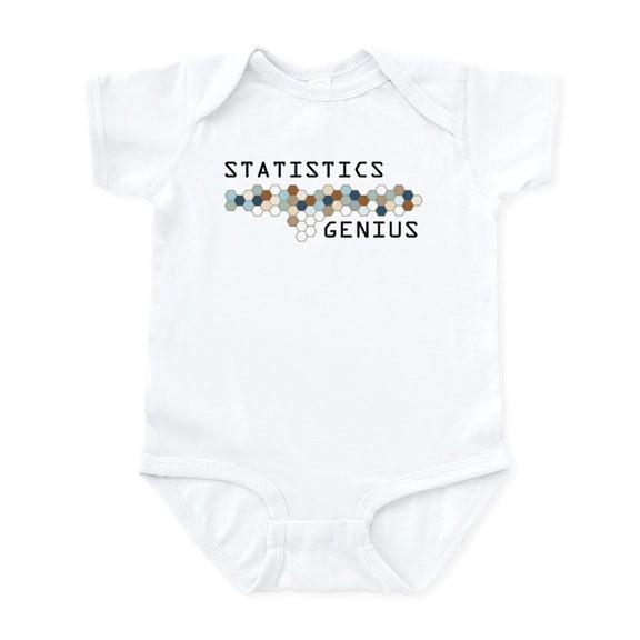 CafePress - Statistics Genius Infant Bodysuit - Baby Light Bodysuit, Size Newborn - 24 Months