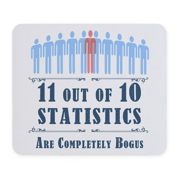 CafePress - Statistics Mousepad - Non-slip Rubber Mousepad, Gaming Mouse Pad