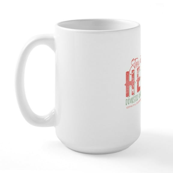 CafePress - Stay At Home Hero - 15 oz Ceramic Large White Novelty Mug
