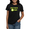 thumbnail image 1 of CafePress - Stay Back 6 Feet (Neon/Blkbg) T Shirt - Women's Traditional Fit Dark T-Shirt, 1 of 4