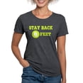 thumbnail image 1 of CafePress - Stay Back 6 Feet (Neon/Blkbg) T Shirt - Womens Tri-blend T-Shirt, 1 of 4