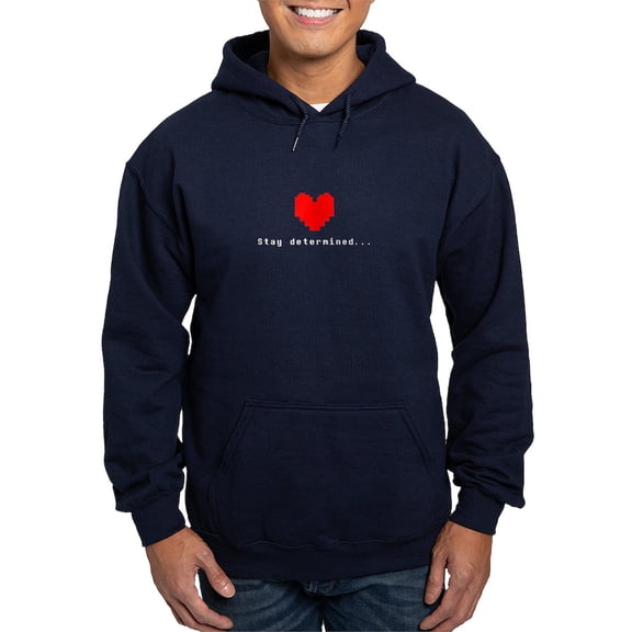 CafePress - Stay Determined Undertale Hoodie (Dark) - Pullover Hoodie, Classic, Comfortable Hooded Sweatshirt