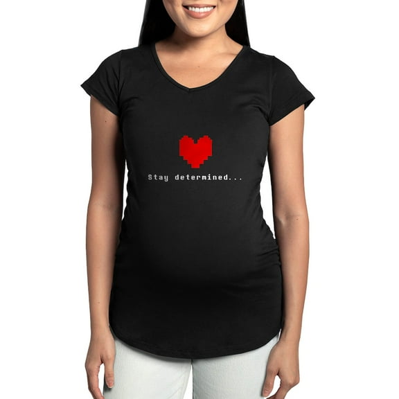 CafePress - Stay Determined Undertale Maternity T Shirt - Maternity Dark T-Shirt