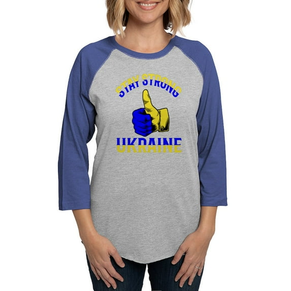 CafePress - Stay Strong Ukraine Support Uk Long Sleeve T Shirt - Womens Baseball Tee
