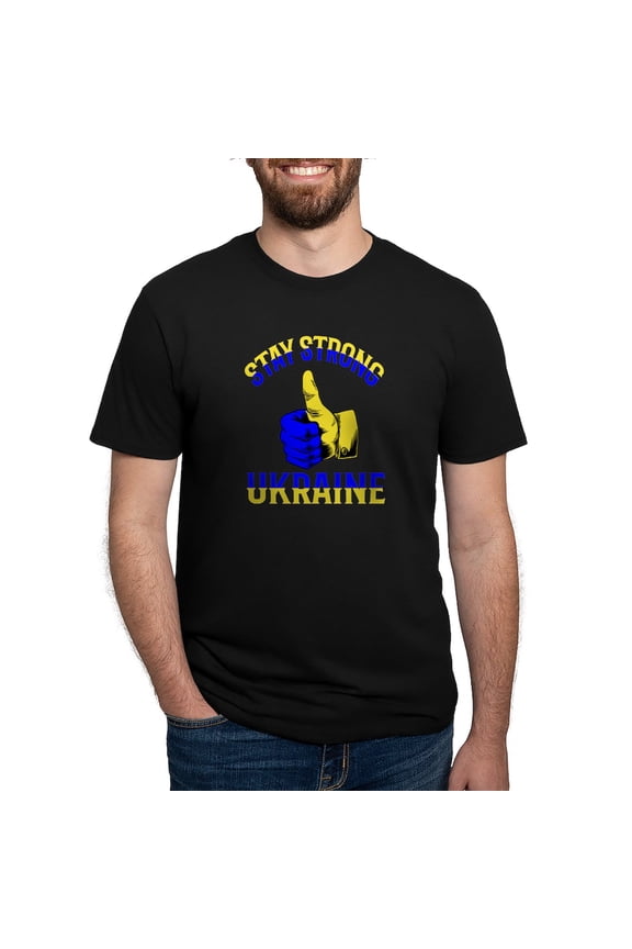 - Stay Strong Ukraine Support Ukraine T Shirt - Mens Tri-blend T-Shirt