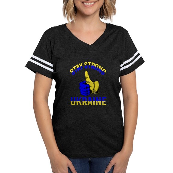 CafePress - Stay Strong Ukraine Support Ukraine T Shirt - Womens Football Shirt