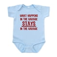 thumbnail image 1 of CafePress - Stays In The Garage Infant Bodysuit - Baby Light Bodysuit, Size Newborn - 24 Months, 1 of 4