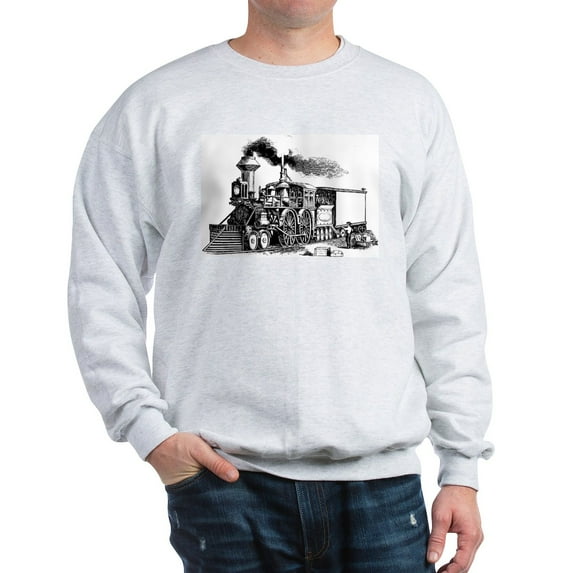 CafePress - Steam Engine Sweatshirt - Crew Neck Sweatshirt