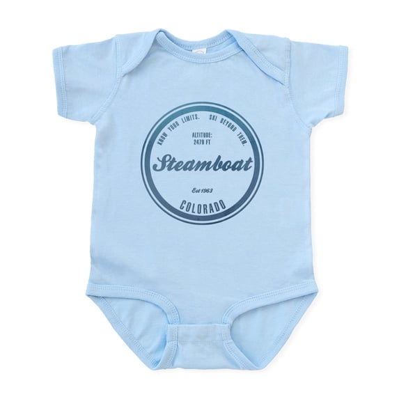 CafePress - Steamboat Ski Resort Colorado Body Suit - Baby Light Bodysuit, Size Newborn - 24 Months
