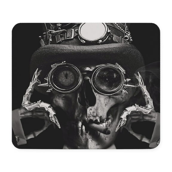 CafePress - Steampunk Deceased' Steampunk Skeleton Mousepad - Non-slip Rubber Mousepad, Gaming Mouse Pad