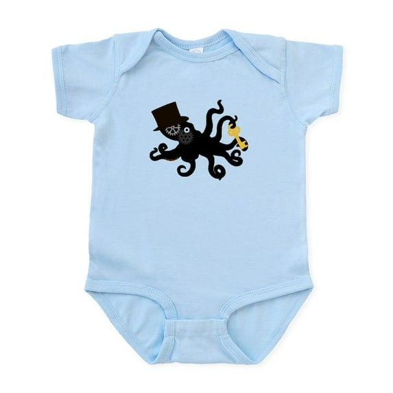 CafePress - Steampunk Octopus Body Suit - Baby Light Bodysuit, Size Newborn - 24 Months