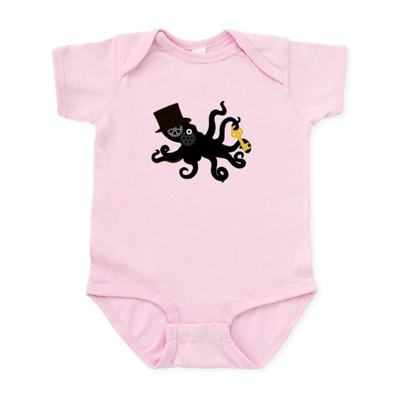 CafePress - Steampunk Octopus Body Suit - Baby Light Bodysuit, Size Newborn - 24 Months