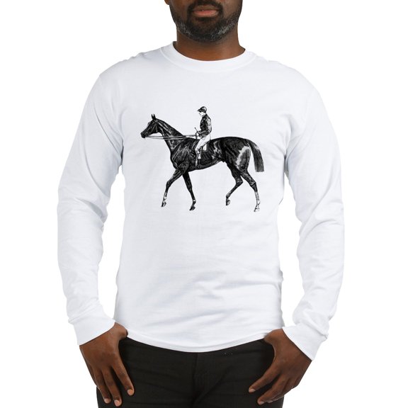 CafePress - Steelpechase Rider Long Sleeve T Shirt - Unisex Cotton Long Sleeve T-Shirt