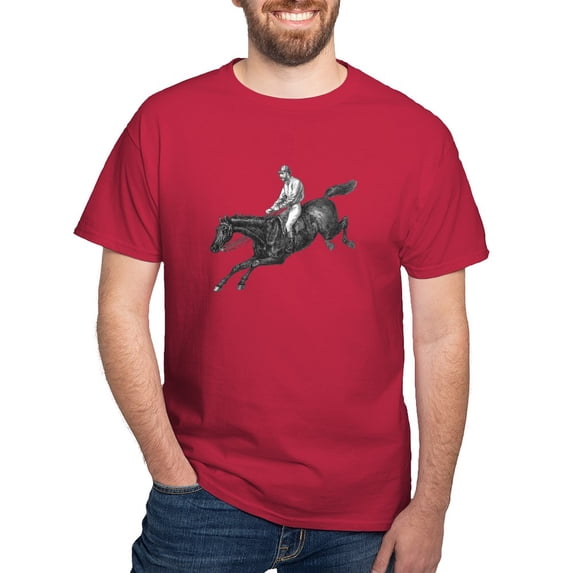 CafePress - Steeplechase Dark T Shirt - Men's Classic Graphic Cotton T-Shirt