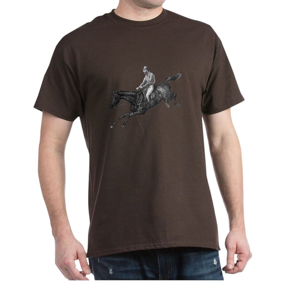 CafePress - Steeplechase Dark T Shirt - Men's Classic Graphic Cotton T-Shirt