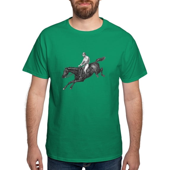 CafePress - Steeplechase Dark T Shirt - Men's Classic Graphic Cotton T-Shirt