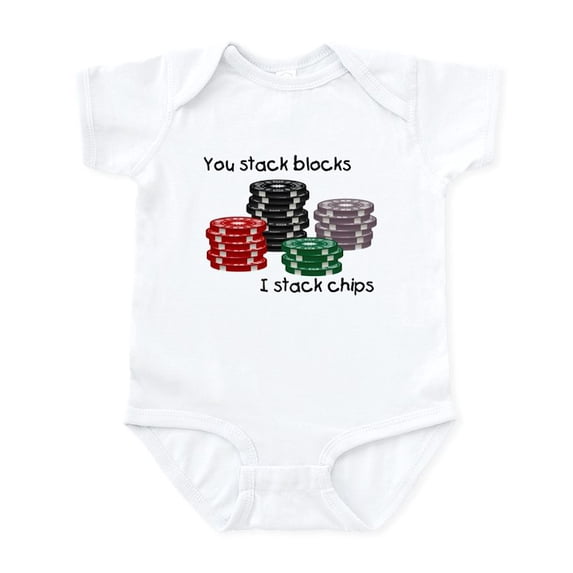 CafePress - Stellar I Stack, You Stack Infant Bodysuit - Baby Light Bodysuit, Size Newborn - 24 Months