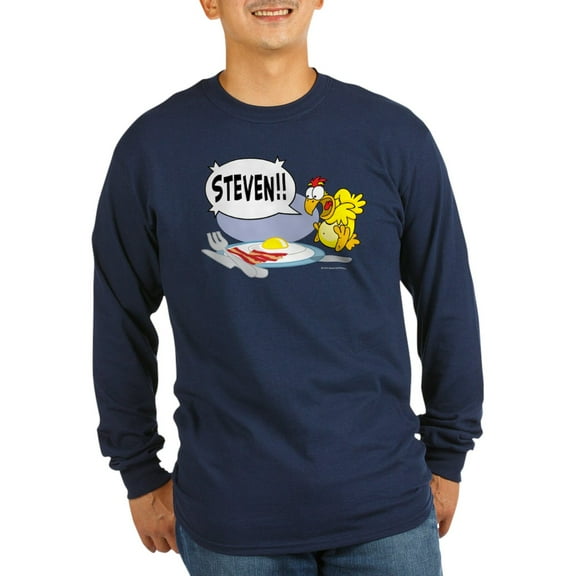 CafePress - Steven The Egg Long Sleeve T Shirt - Long Sleeve Dark T-Shirt