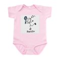 thumbnail image 1 of CafePress - Stick Figure Badminton Infant Bodysuit - Baby Light Bodysuit, Size Newborn - 24 Months, 1 of 4
