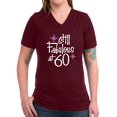thumbnail image 1 of CafePress - Still Fabulous At 60 Women's V Neck Dark T Shirt - Women's V-Neck Dark T-Shirt, 1 of 1