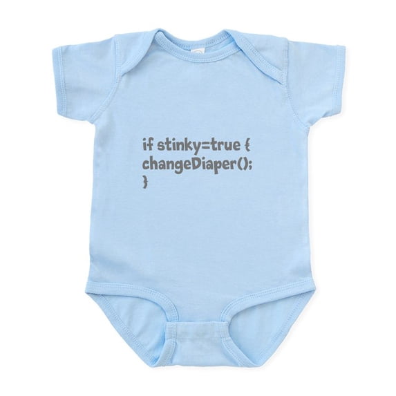 CafePress - Stinky Baby Infant Bodysuit - Baby Light Bodysuit, Size Newborn - 24 Months