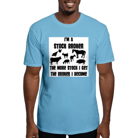 CafePress - Stock Broker Men's Classic T Shirt - Fitted T-Shirt, Vintage Fit Soft Cotton Tee