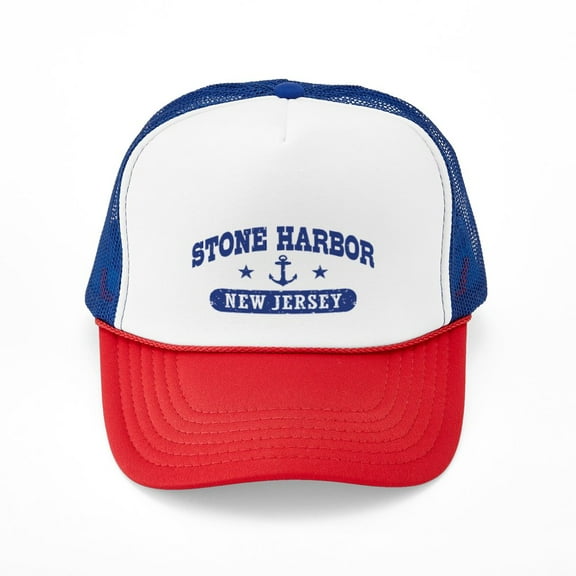 CafePress - Stone Harbor NJ - Adjustable Unisex Printed Trucker Hat with Mesh Back