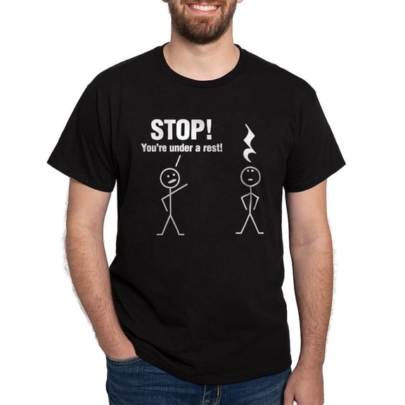 CafePress - Stop! Dark T Shirt - Men's Classic Graphic Cotton T-Shirt