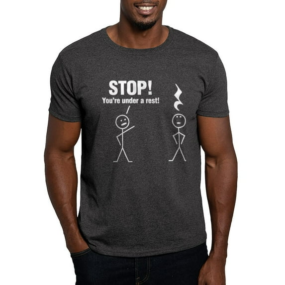 CafePress - Stop! Dark T Shirt - Men's Classic Graphic Cotton T-Shirt