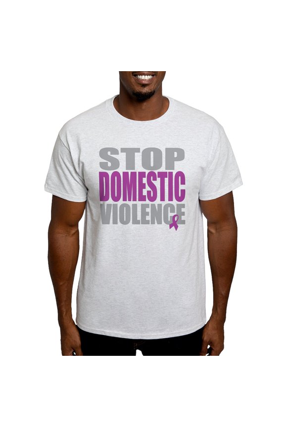 - Stop Domestic Violence Light T Shirt - Men's Classic Graphic T-Shirt