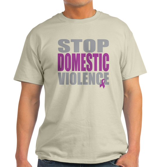 CafePress - Stop Domestic Violence Light T Shirt - Men's Classic Graphic T-Shirt