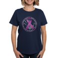 thumbnail image 1 of CafePress - Stop Domestic Violence Ribbon Women's Dark T Shirt - Women's Traditional Fit Dark T-Shirt, 1 of 4