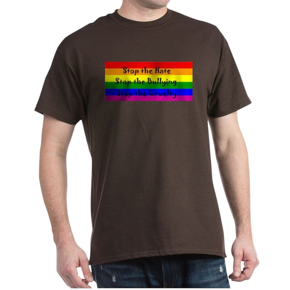 CafePress - Stop The Hate Dark T Shirt - Men's Classic Graphic Cotton T-Shirt