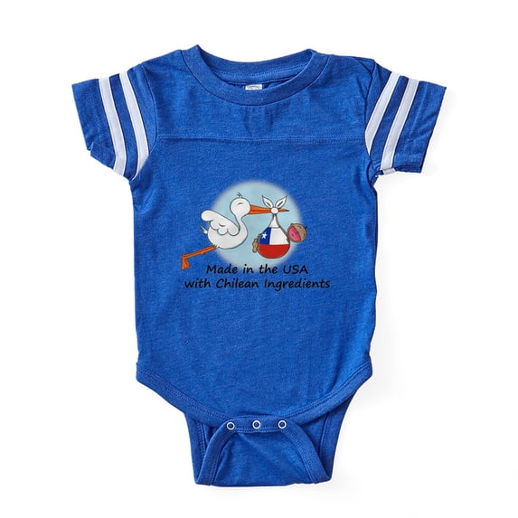 CafePress - Stork Baby Chile 2 - Cute Infant Baby Football Bodysuit