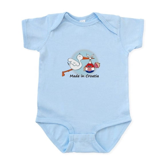 CafePress - Stork Baby Croatia Infant Bodysuit - Baby Light Bodysuit, Size Newborn - 24 Months