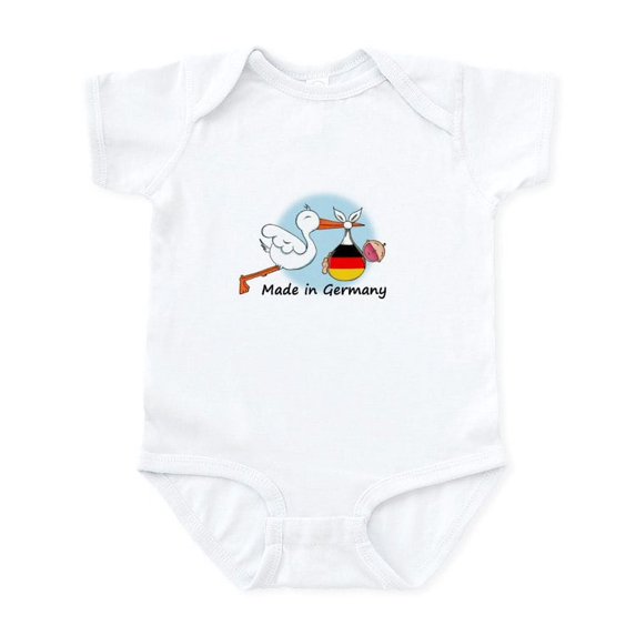CafePress - Stork Baby Germany Infant Bodysuit - Baby Light Bodysuit, Size Newborn - 24 Months